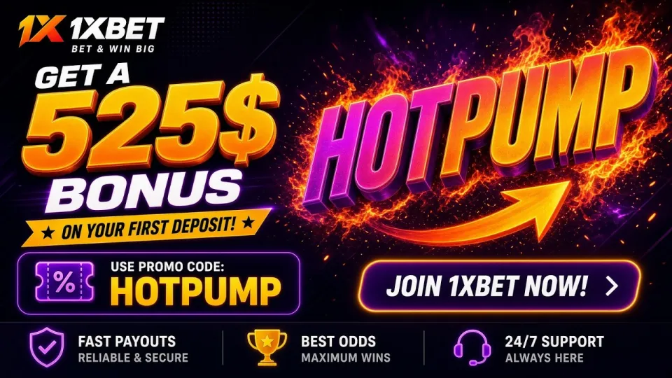 1XBET Promo Code: HotPump – Unlock a $520 Bonus Today